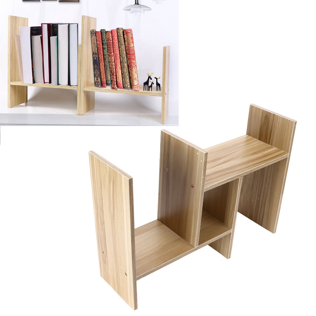 Hàng HOT Kệ Sách Để Bàn Kệ Sách Gỗ Để Bàn Lắp Ghép Đa Năn Thiết Kế Đơn Giản Hiện Đại【Carbon070】