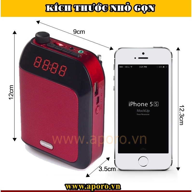 Máy Trợ Giảng Không Dây APORO T9 2.4G, NEW 2021