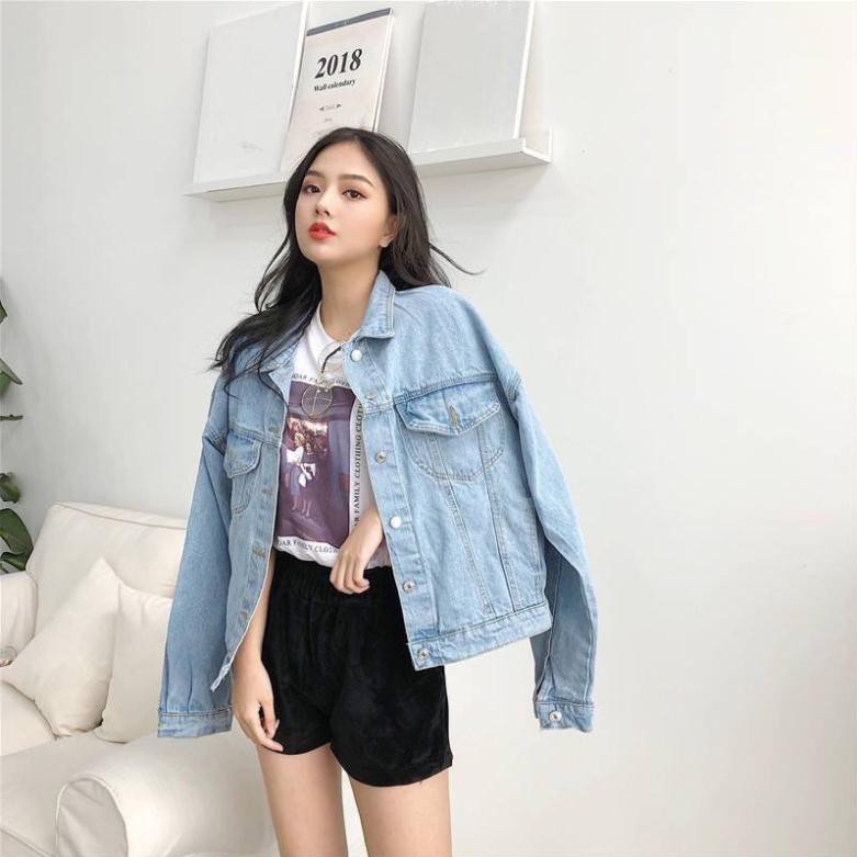 [GIÁ HỦY DIỆT] Áo khoác Denim Basic freesize form rộng siêu chất phối với mọi loại trang phục phù hợp mọi hoàn cảnh