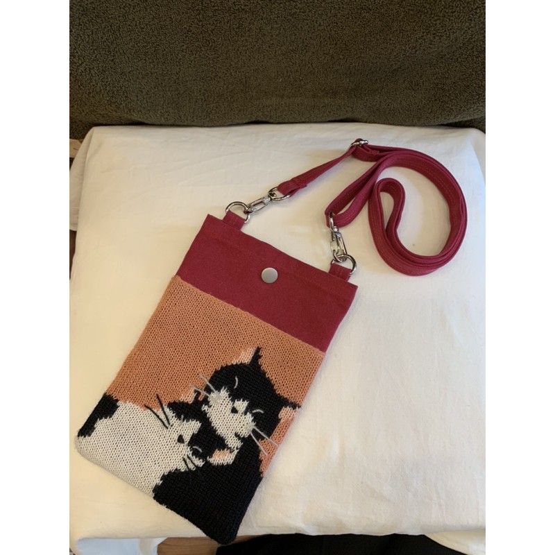 Túi chéo kết hợp len Hikosen Cara