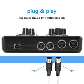Dây cáp chuyển đổi bàn phím đàn piano điện cổng usb midi với cáp trống điện tử