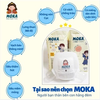 Bỉm quần moka nhật m50/l50/xl50/xxl50 bịch 50 miếng