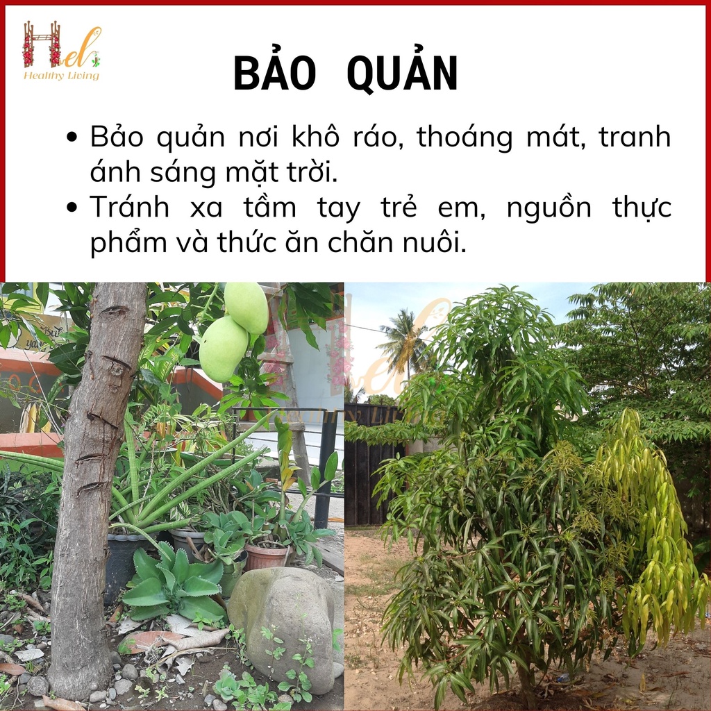 Tinh vôi nông nghiệp - Sạch nấm bệnh, tăng độ pH, siêu sát khuẩn - Khối lượng 1kg