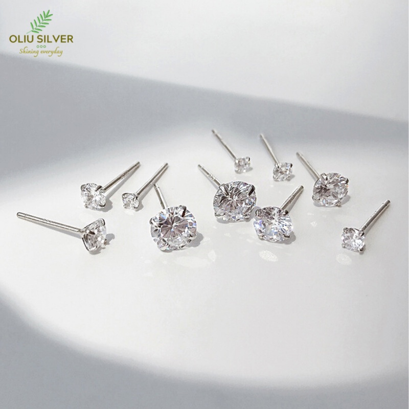 Bông Tai Bạc S925 Mini Bling Dots Xinh Xắn | Khuyên Tai Nữ Trang Sức Bạc Thời Trang