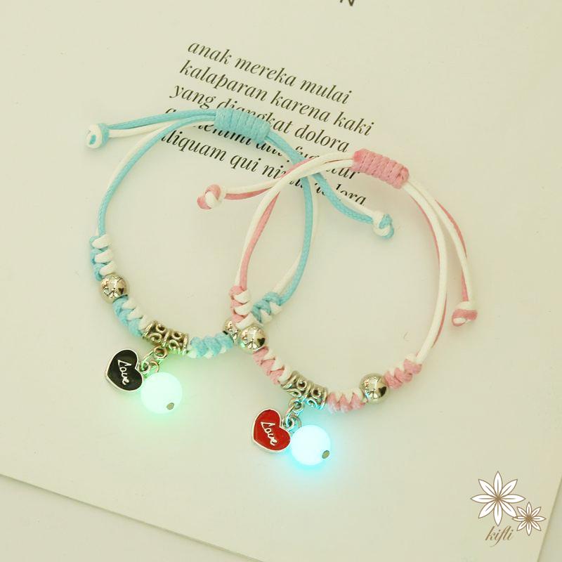 【kifli】Vòng Tay Dạ Quang Đáng Yêu Thời Trang Hàn Quốc Cho Nữ