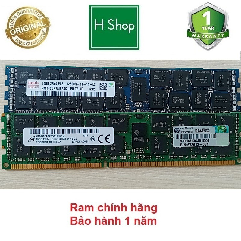 Ram server DDR3 32gb, 16gb ECC REG bus 1866, 1600,... hàng tháo máy chính hãng, bảo hành 12 tháng | BigBuy360 - bigbuy360.vn