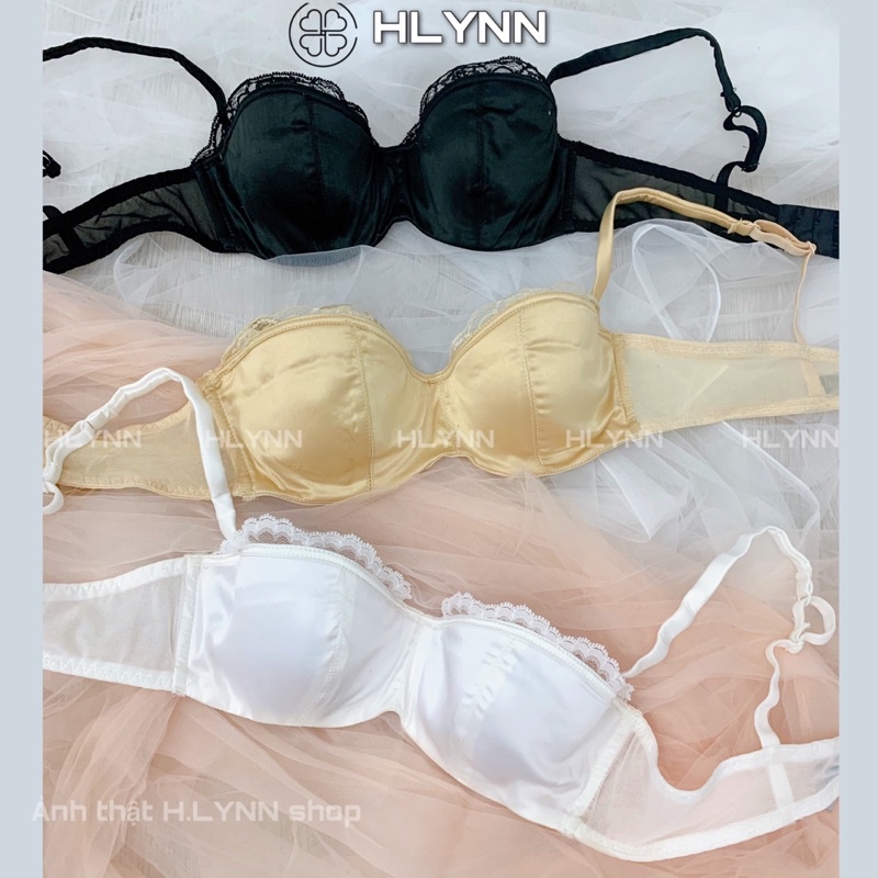 Áo lót lụa satin phối ren m136 | BigBuy360 - bigbuy360.vn