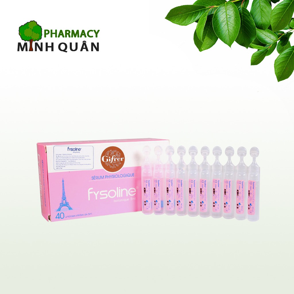 Nước muối sinh lý Fysoline của Pháp [CHÍNH HÃNG]