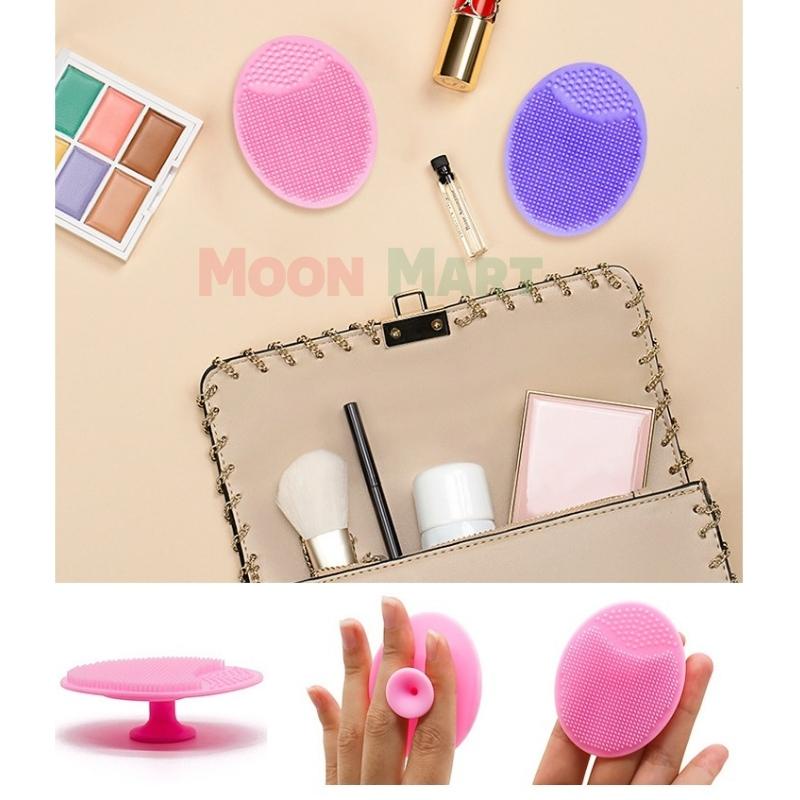 Miếng rửa mặt bằng silicone, massage mặt, bàn chải silicon cho bé gội đầu thư giãn nhẹ nhàng,ếng chà lưng tắm gội cho bé