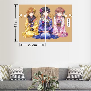 Combo 2 Tấm Poster Áp Phích Dán Tường A3 Anime Masamune Báo Thù - Masamune-kun's Revenge By AnimeX