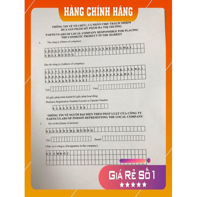 Nước hoa hồng Linh Hương mẫu mới xuất xứ công ty TNHH đầu tư thương mại Thái Hương