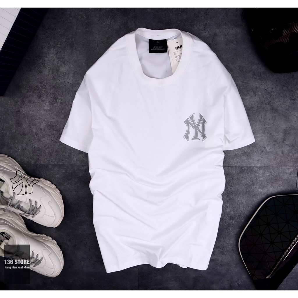 Áo Thun NY Mẫu Mới In Nhũ Vàng Nam Nữ Mặc Đẹp