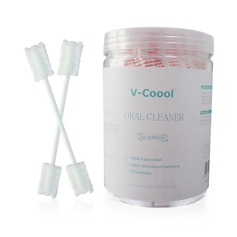 Que gạc tưa lưỡi, rơ lưỡi V-coool (hộp 30 que)