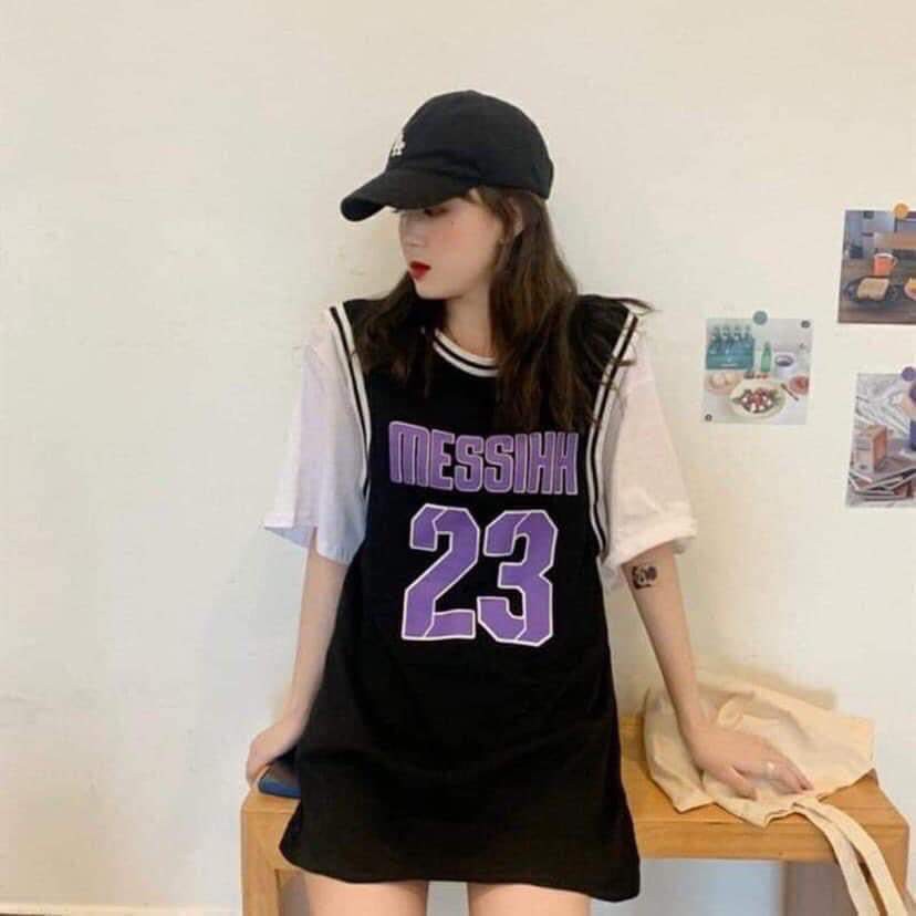 Set Đồ Bộ Bóng Rổ Nam Nữ Mẫu Messihh Áo Đỏ Phong Cách Ulzzang- Lapi Vn, Phom Unisex, Freesize Chất Cotton Không Phai