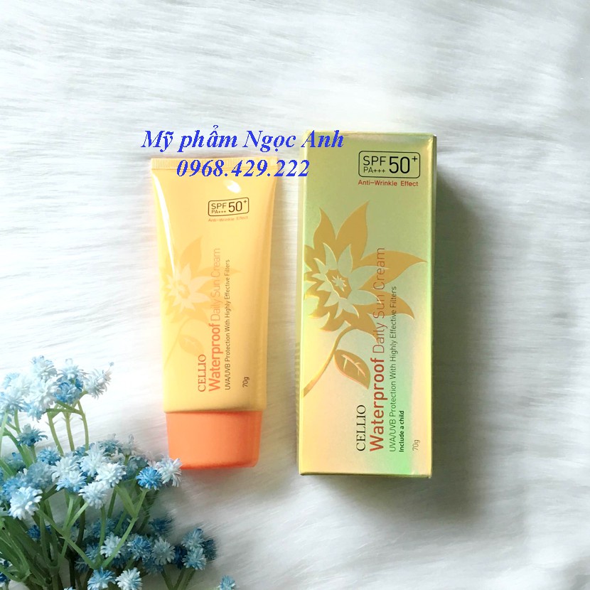 Kem chống nắng dưỡng da Hàn Quốc Cellio SPF 50PA+