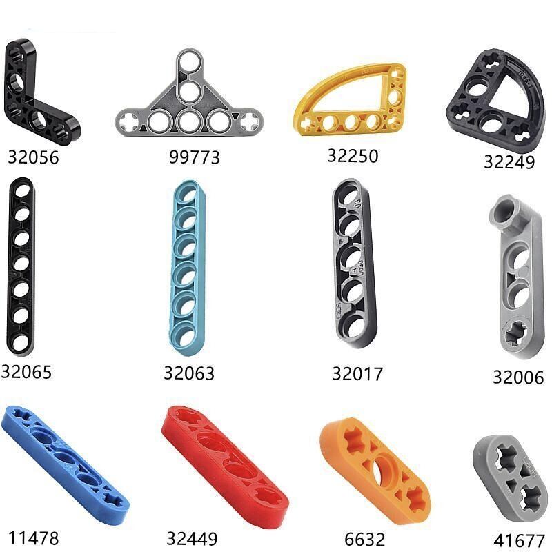 Bộ Phận Lắp Ráp Lego Công Nghệ Nhỏ Với Tấm Lỗ Chéo 9686