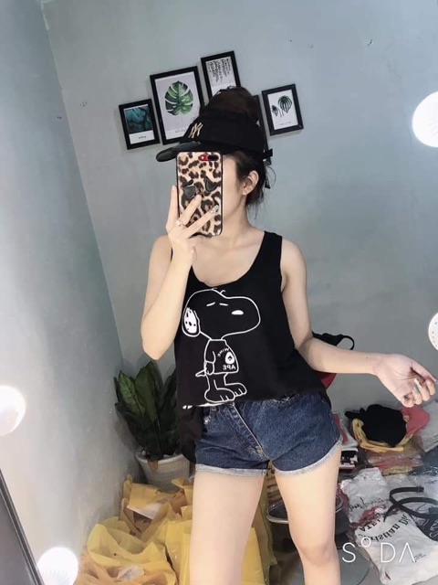 Áo thun giấy ba lỗ có thể dùng làm trang phục tập gym - CAROTSHOP