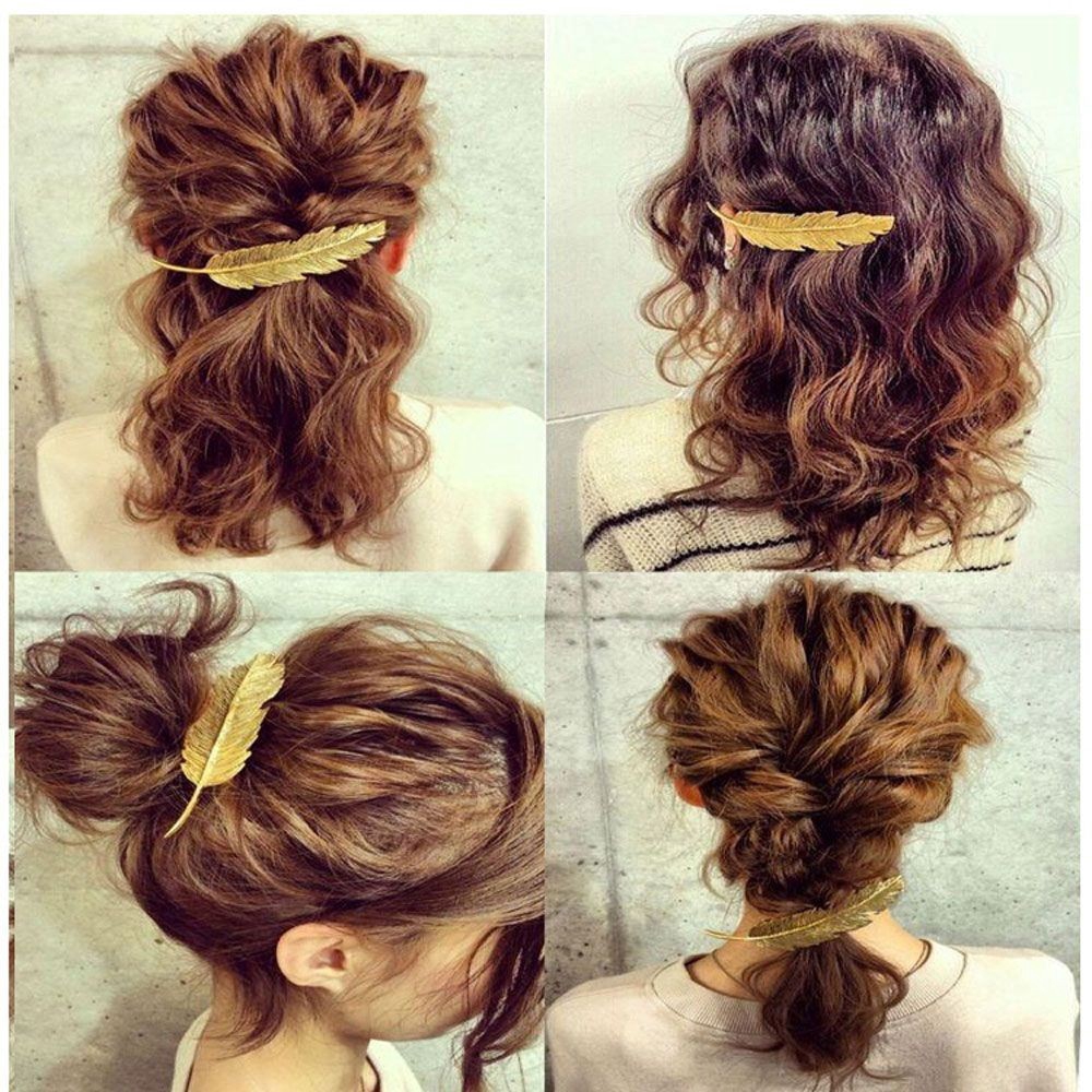 Kẹp tóc hình lông vũ nữ tính trẻ trung