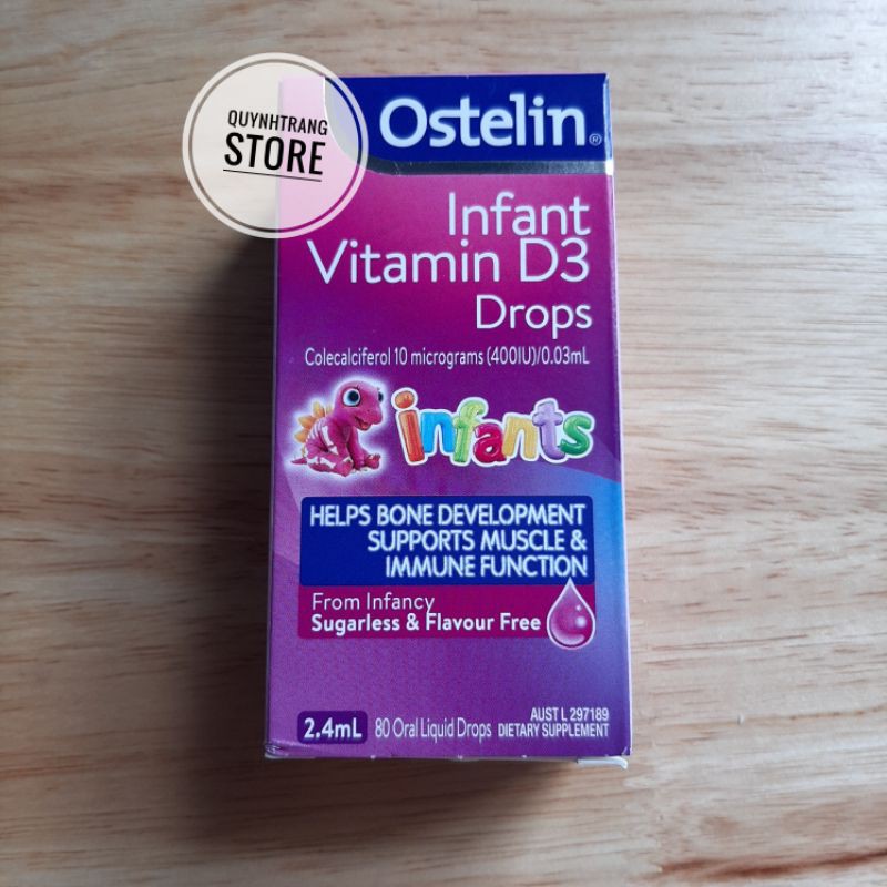 Ostelin Vitamin D3 Liquid/Drops cho bé