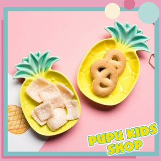 Đĩa sứ ăn dặm hình quả Dứa Mini 100ml cho bé