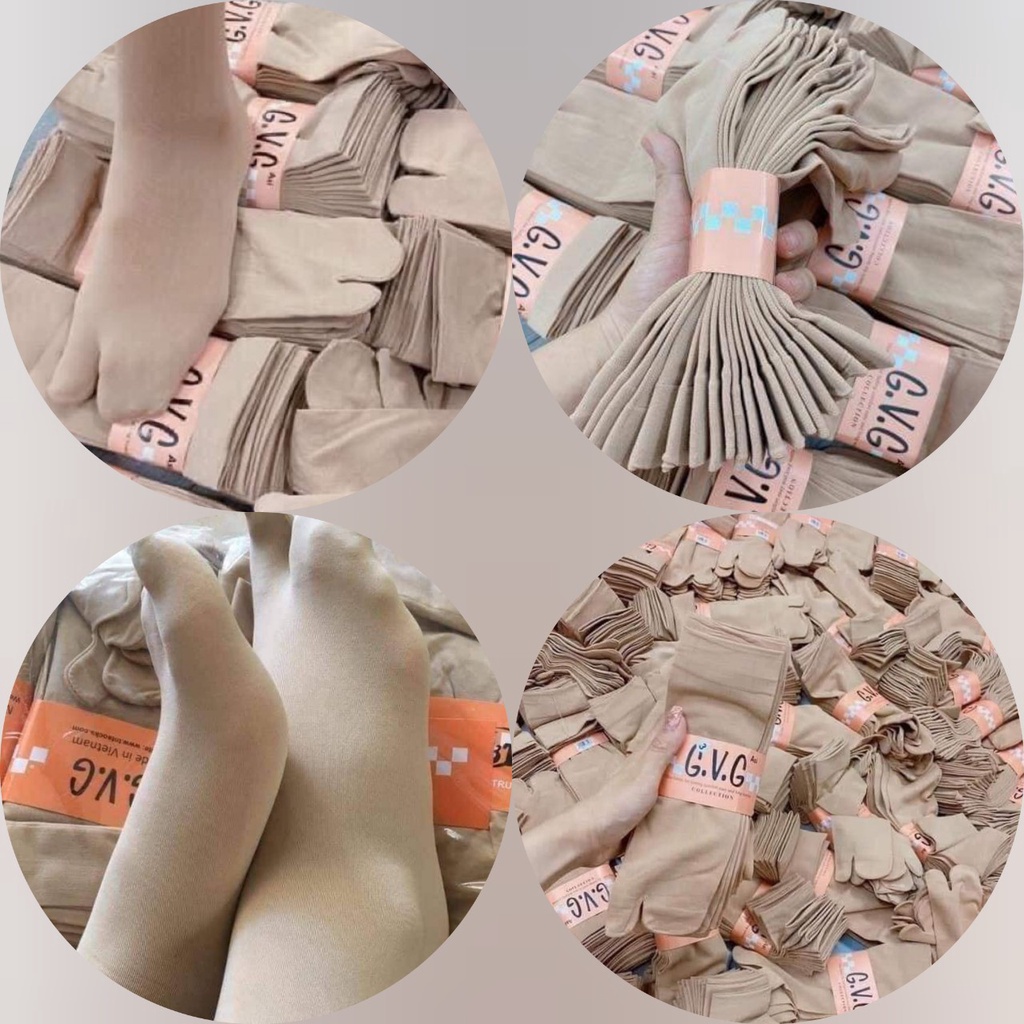 Set 10 Tất Nữ xỏ ngón chống nắng GVG, Tất Cổ Cao Da Chân Vải cotton dày dặn, mềm mịn cực êm chân