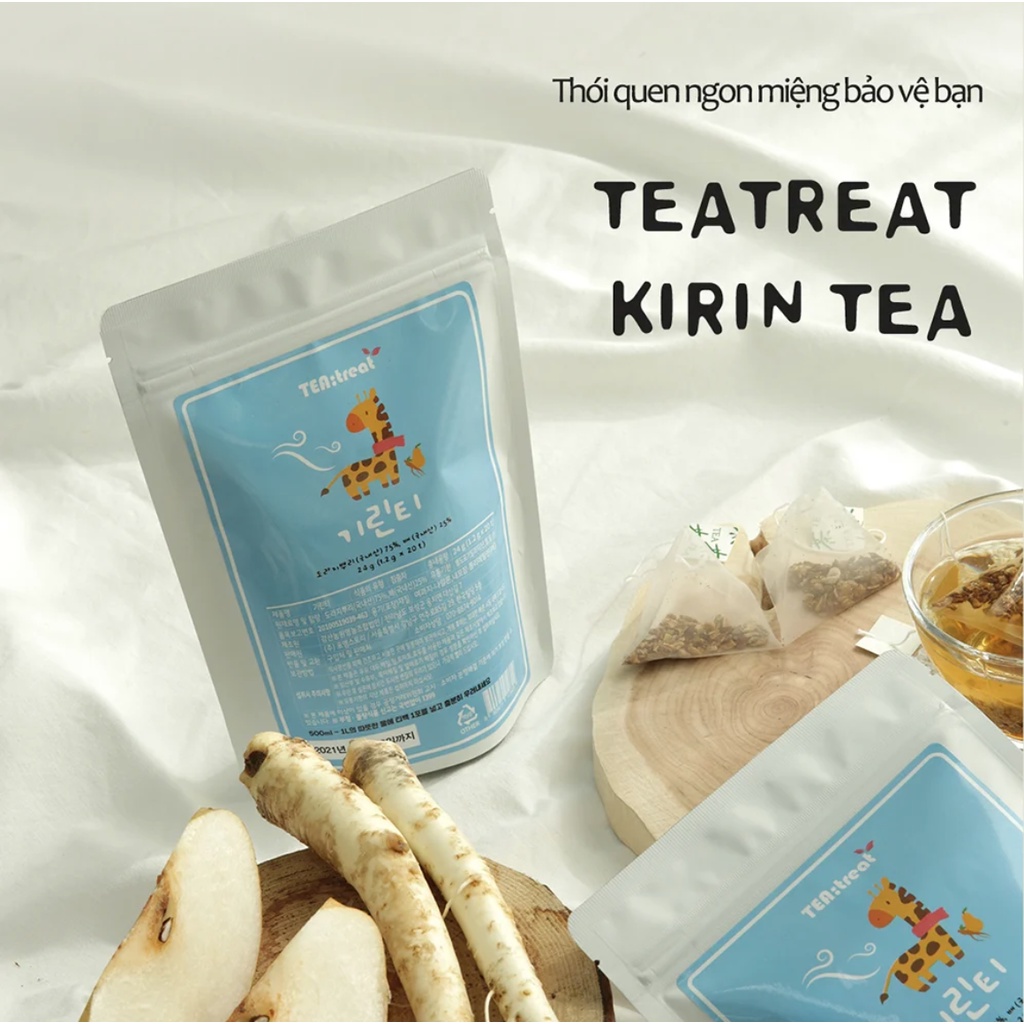 Trà Túi Lọc Cát Cánh Lê BY4M TeaTreat Kirin Tea (Bịch 20 túi) GomiMalla