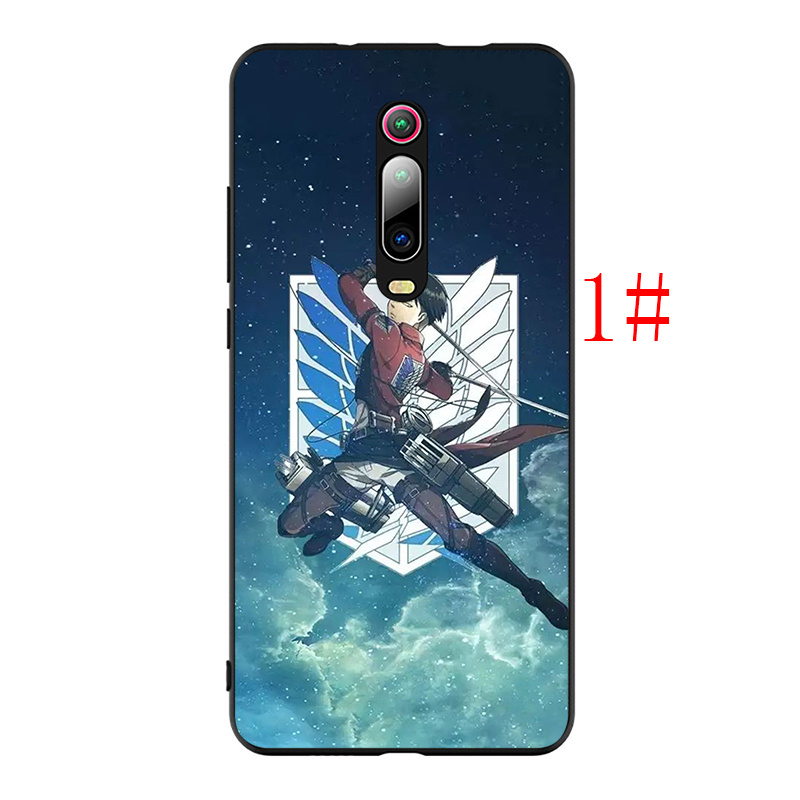 Ốp Lưng Silicone In Hình Attack On Titan Cho Xiaomi Mi A1 A2 A3 Lite 5x 6x F1 Poco X3 Nfc F2 Pro M3