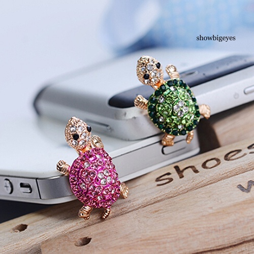 Nút Bịt Chống Bụi Lỗ Cắm Tai Nghe 3.5mm Hình Chú Rùa Đáng Yêu Cho Iphone Samsung Galaxy