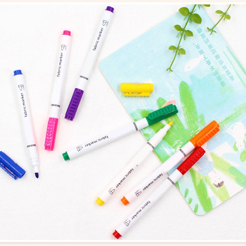 Set 8 bút lông vẽ Graffiti lên quần áo giày vải Canvas