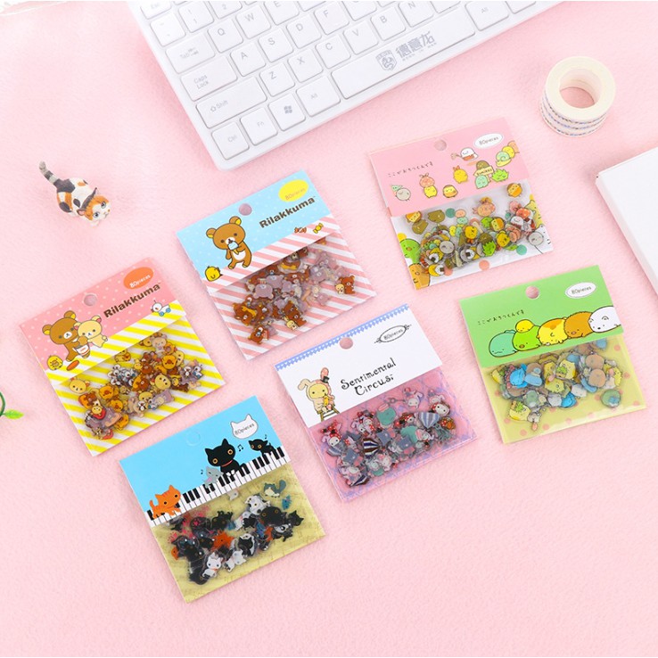 Sticker Dán Trang Trí (80 Miếng Dán) Chọn Mẫu