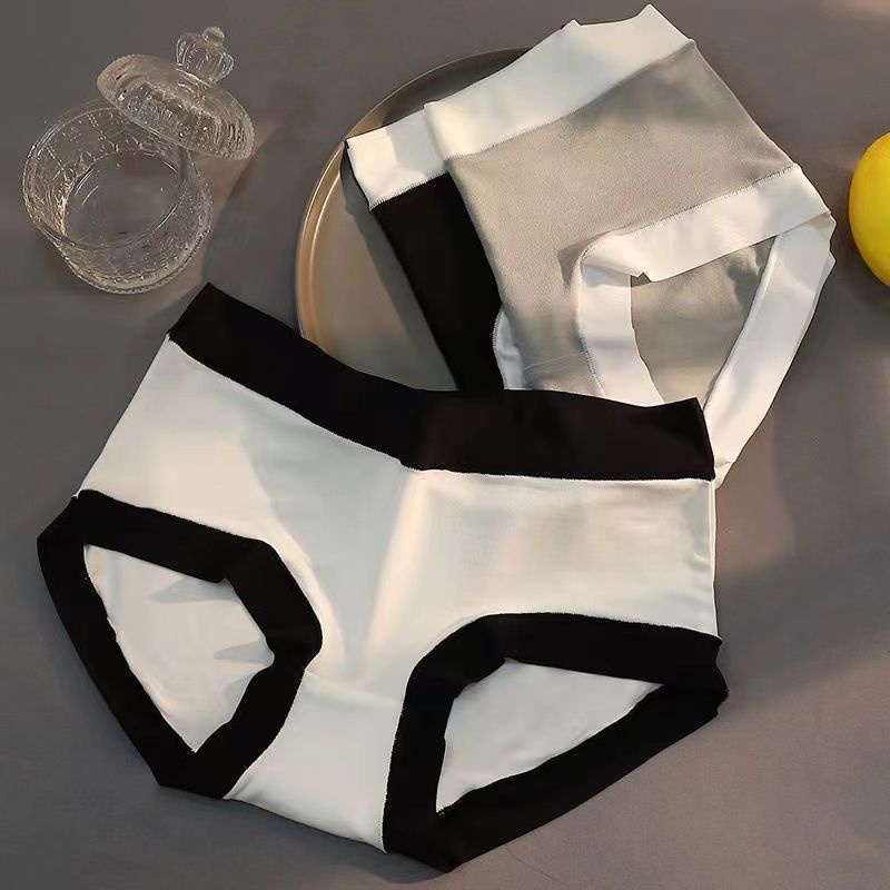 Quần Lót Cotton Đáy Trung Bình Thân Thiện Với Làn Da Kháng Khuẩn Không Đường May Cho Nữ
