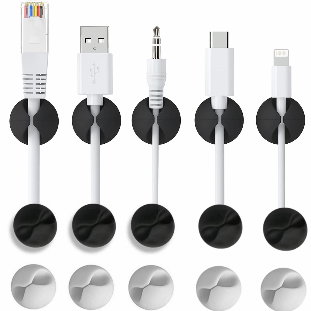 1 Phụ Kiện Giữ Dây Cáp Bằng Silicone Tự Dính Đa Năng