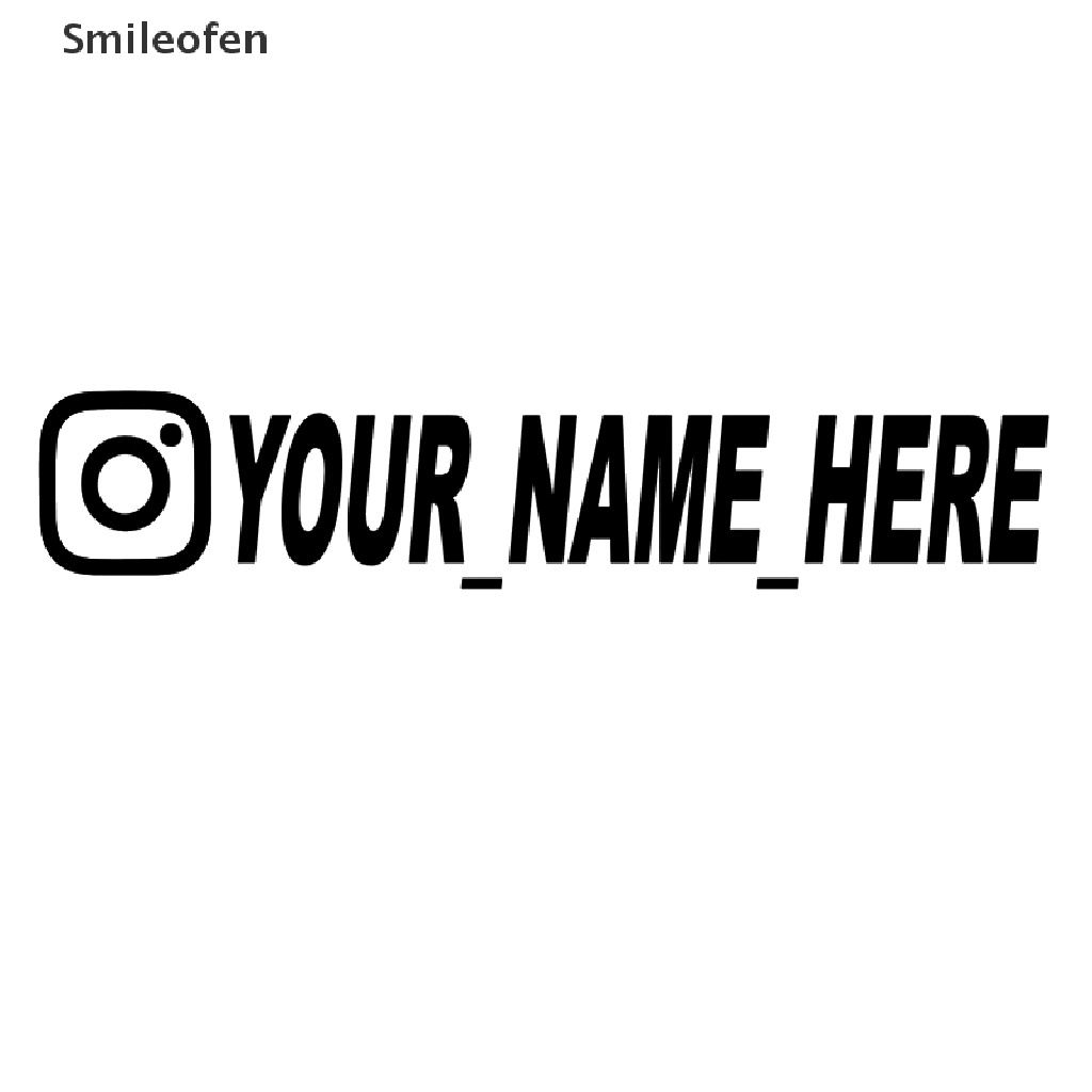 Đề Can Vinyl Dán Xe Hơi / Xe Máy Instagram / Sổ Tay Kích Thước 20cmx4cm