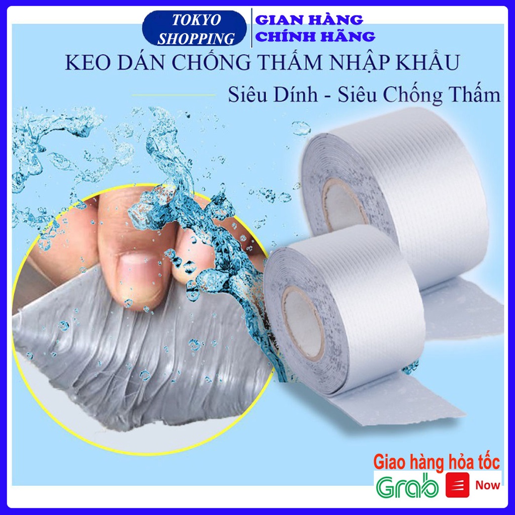 Keo dán chống thấm, chịu nhiệt cho mái tôn, tường 5cmx5m