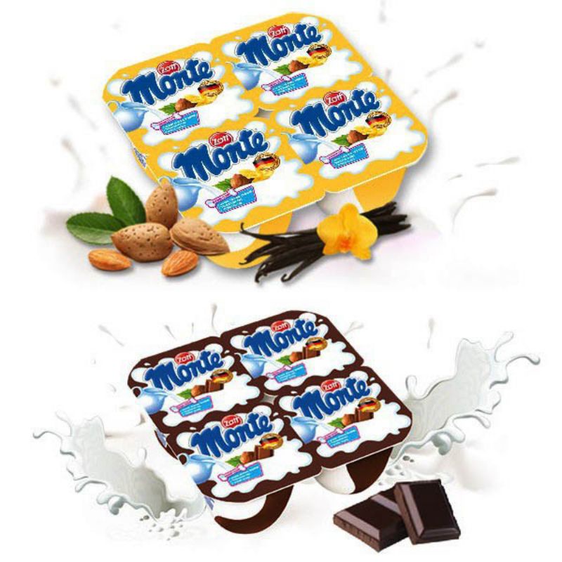 COMBO 5 LỐC VÁNG SỮA MONTE VANI ,SOCOLA VỈ 4HỘP