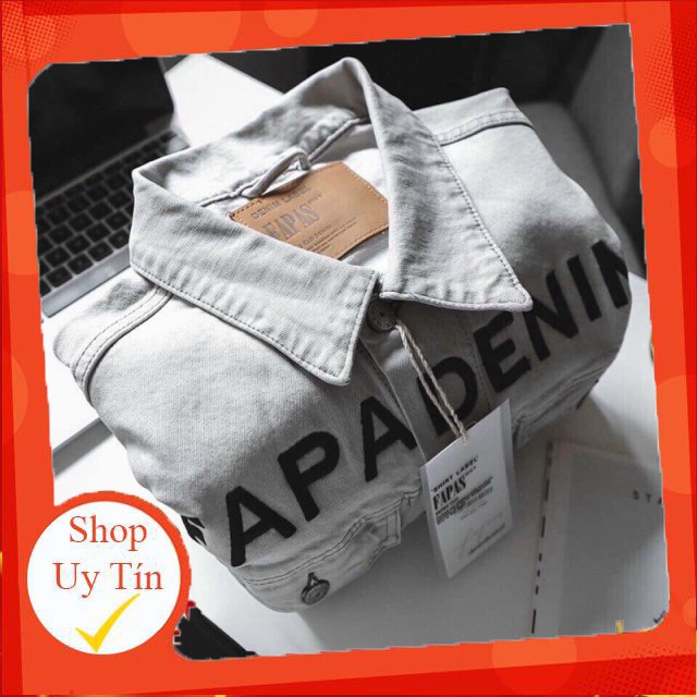 Áo Khoác Jean Nam Nữ UNISEX From Rộng Rách Tay Viền Chất Jean Xịn Phong Cách, Áo Khoác Bò