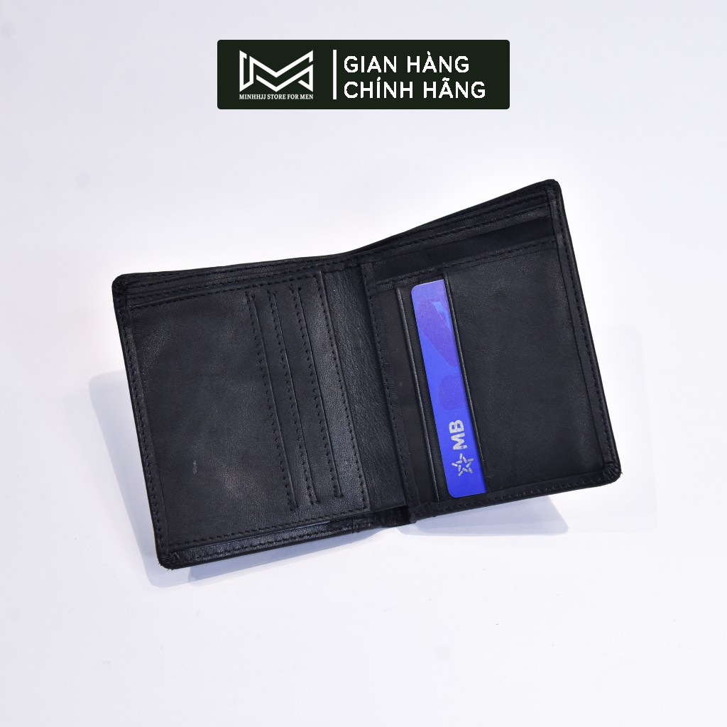 Ví Nam Da Bò Cao Cấp MOZADO Da Thật Nguyên Tấm Kích Thước 12x9.5 Cm VB1900012