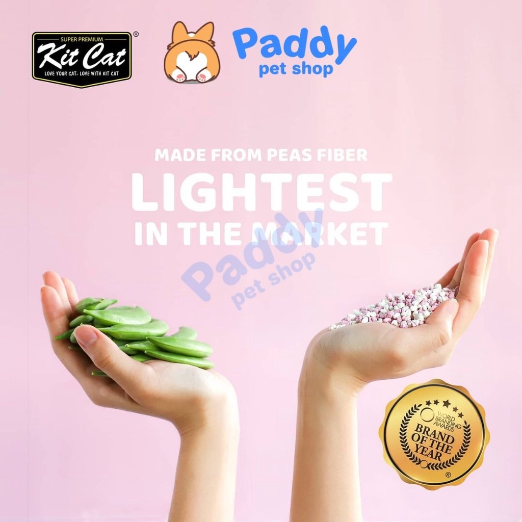 Cát Vệ Sinh Đậu Tuyết Kit Cat Snow Peas Cho Mèo (7L)