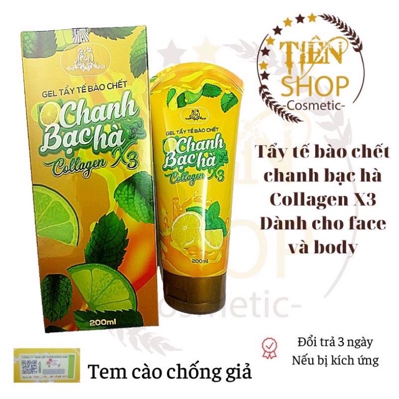 Tẩy Tế Bào Chết ❤️𝑭𝒓𝒆𝒆𝒔𝒉𝒊𝒑❤️ Tẩy Tế Bào Chết Collagen X3 Đông Anh Chính Hãng