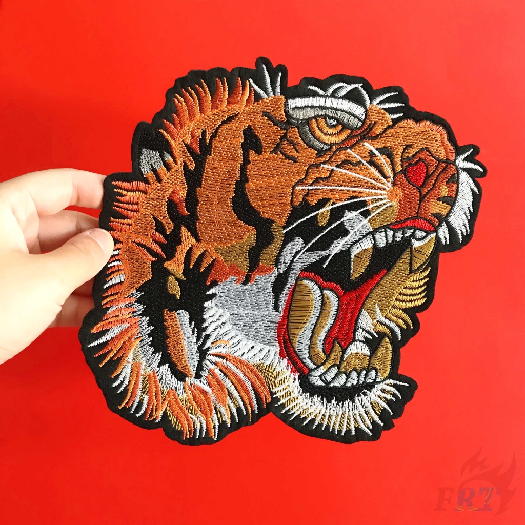 Miếng dán ủi quần áo hình đầu hổ size L 06131