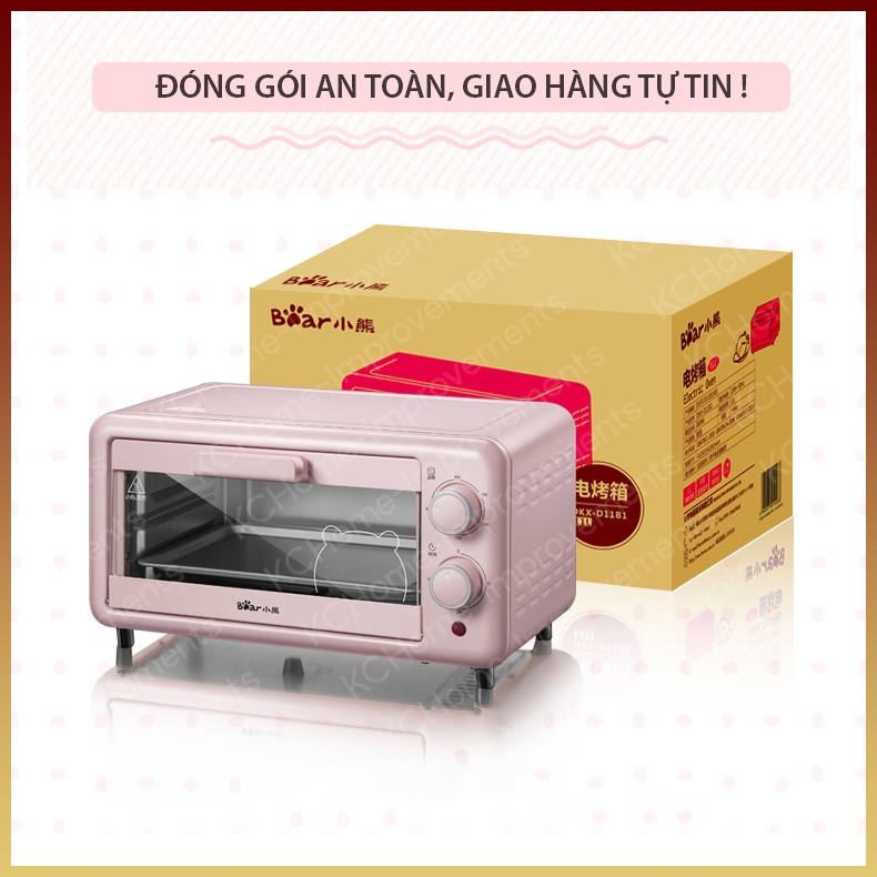 Lò Nướng Mini Bear Chính Hãng 11L, DKX-D11B1, 800W, BH 06 Tháng, KC Home