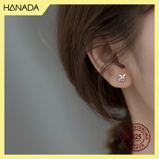 Bông Tai Bạc 925 Hanada Hoa 0719 E13