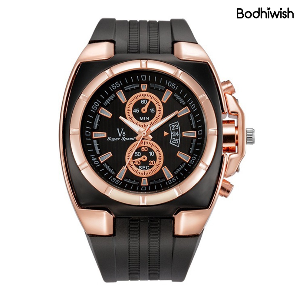 Đồng Hồ Đeo Tay Dây Silicon Thời Trang Cho Nam Hiệu Bodhiwish V6