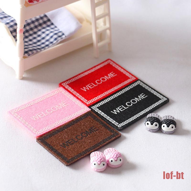 Dép Lót Sàn Nhỏ Xinh Trang Trí Nhà Búp Bê Tỉ Lệ 1: