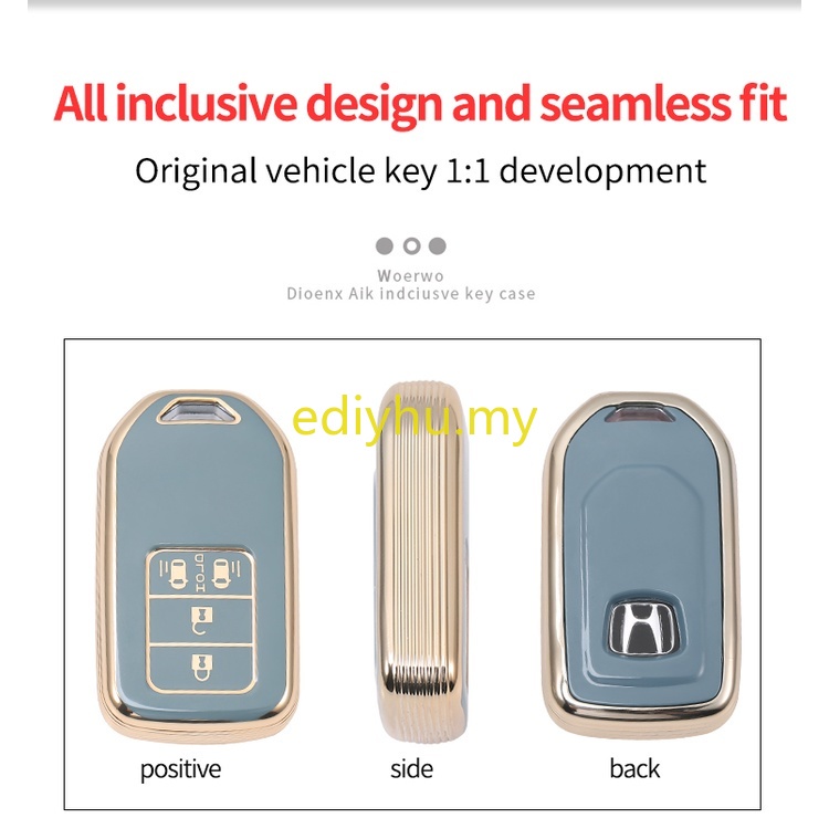 Vỏ Bọc Chìa Khóa Điều Khiển Từ Xa Bằng TPU Mềm Cho Xe Hơi Honda Civic City Accord CRV CR-V XR-V Odyssey Vezel