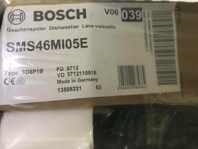 Máy rửa bát Bosch SMS46MI05E made in Germany