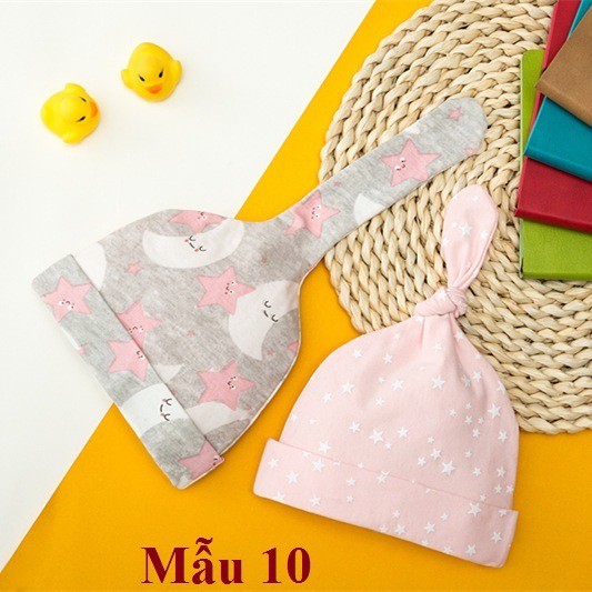 Sét 2 mũ đuôi gút xinh xắn cho bé