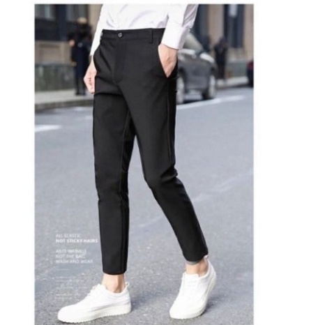 Quần Tây Nam Hàn Quốc Ống Côn Cao Cấp Chất Vải Co Giãn Dày Dặn, Quần Âu Nam Form Slimfit Hàn Quốc _KVINDstore08