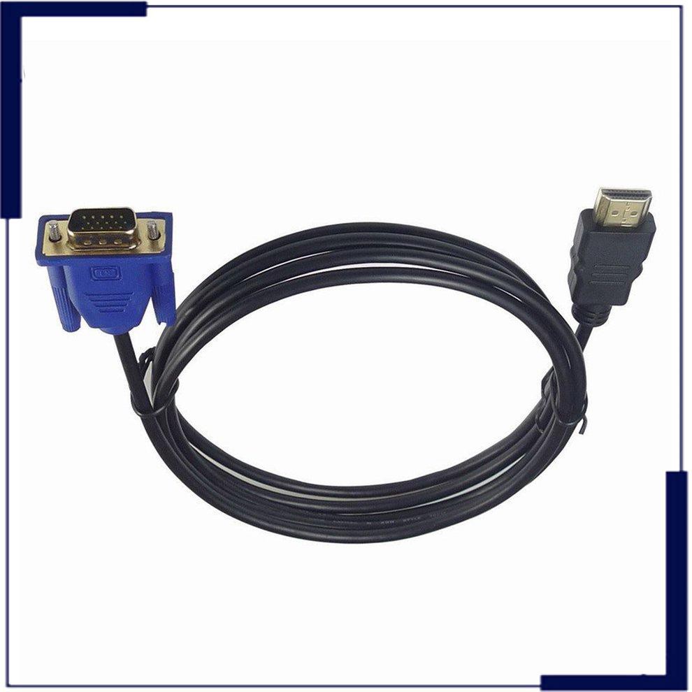 Dây cáp Hdmi To Vga Hd 1m có vòng đôi từ tính chống sốc