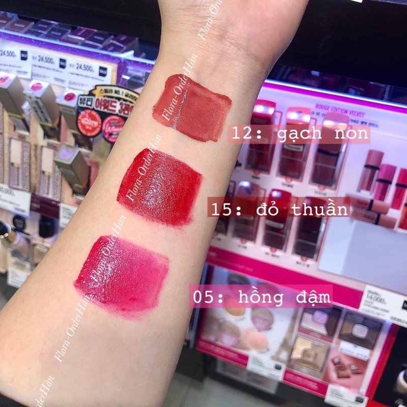 Set quà tặng son bourjois màu 15+12